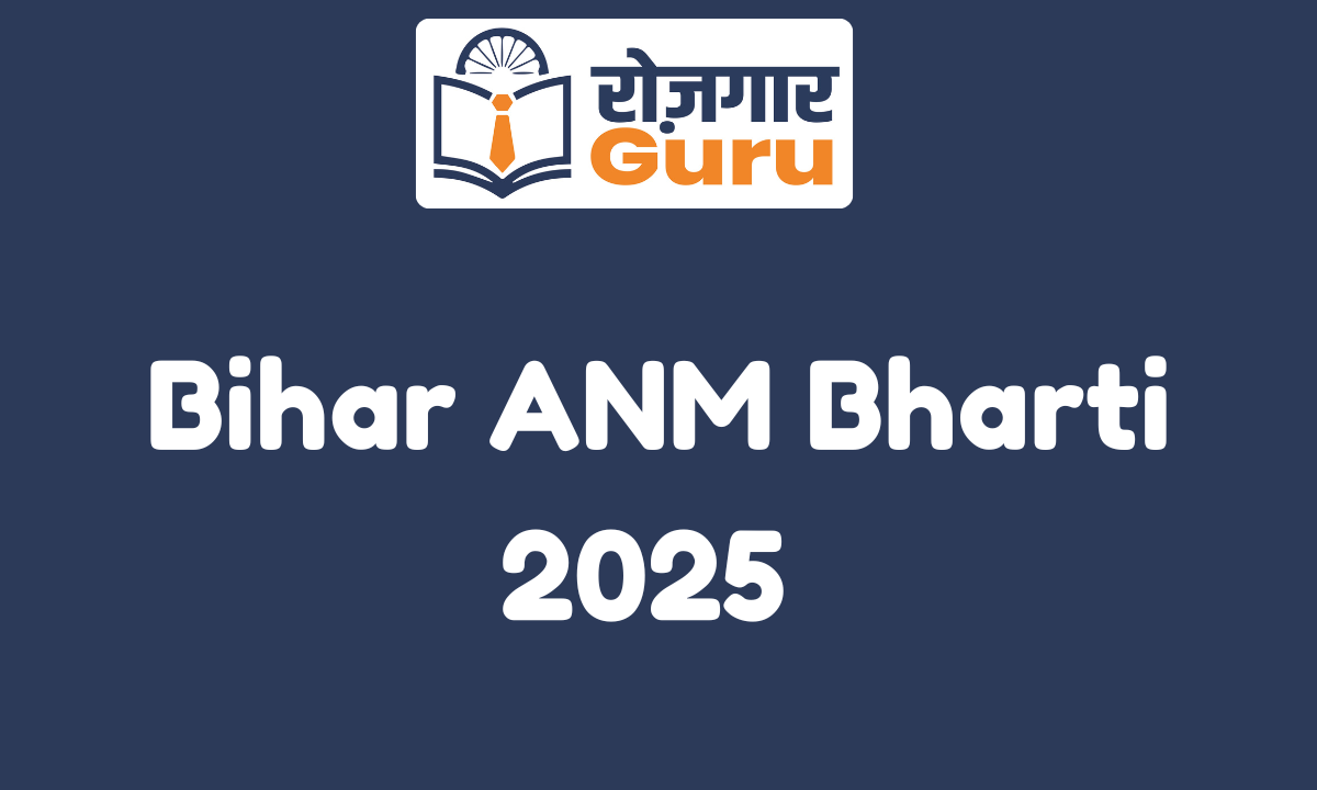 Bihar ANM Bharti 2025