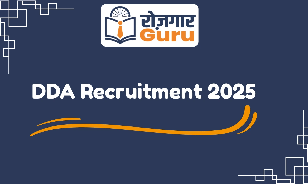 DDA Recruitment 2025