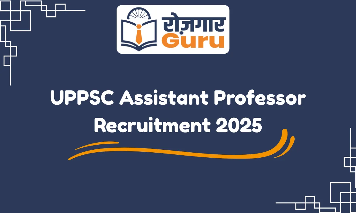UPPSC Assistant Professor Recruitment 2025