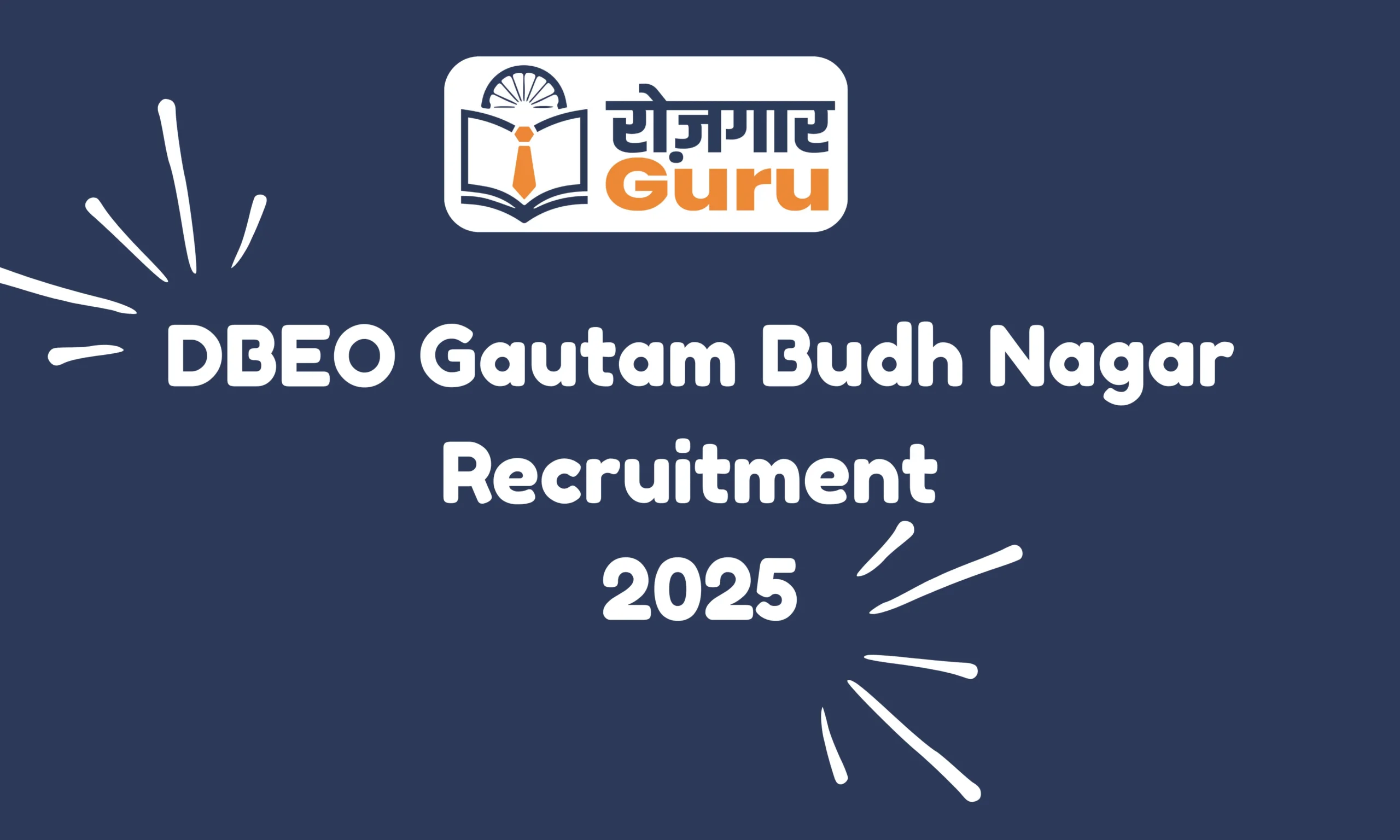 DBEO Gautam Budh Nagar Recruitment 2025