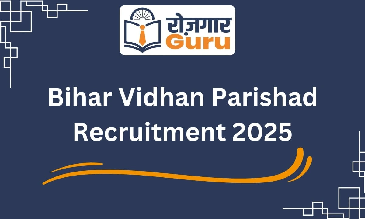 Bihar Vidhan Parishad Recruitment 2025