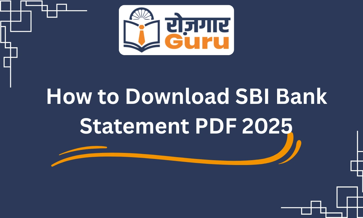 How to Download SBI Bank Statement PDF 2025