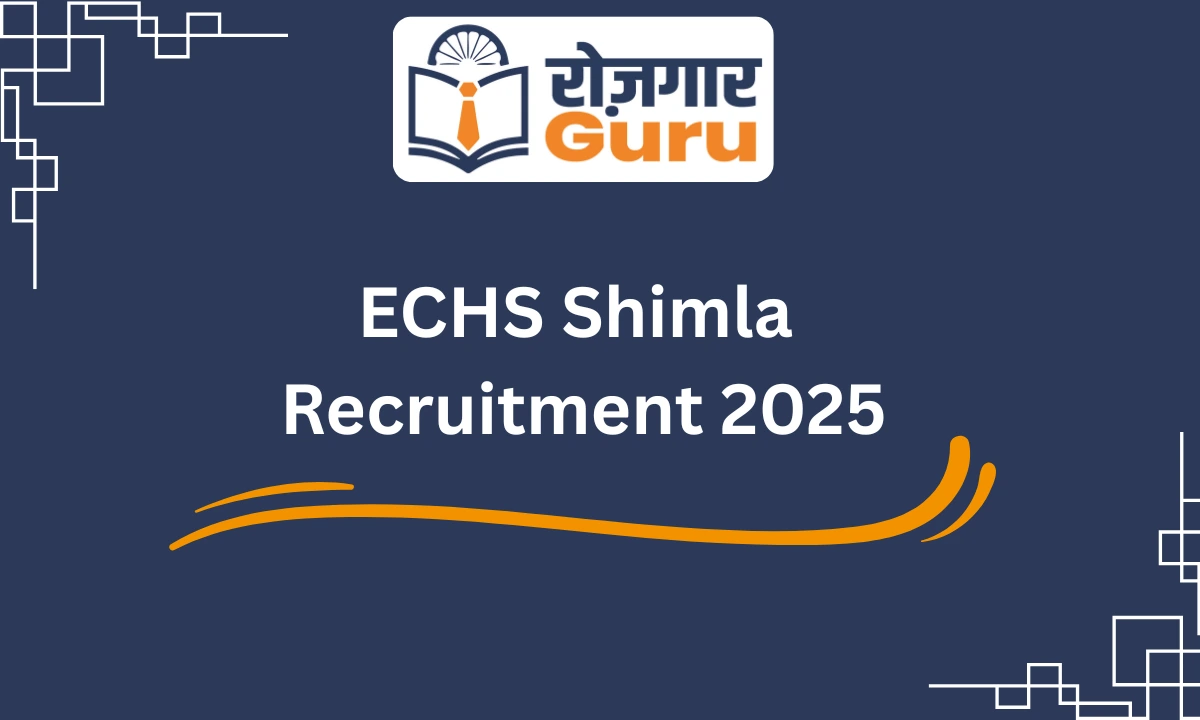 ECHS Shimla Recruitment 2025